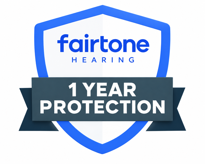 Fairtone Hearing 1 Year Protection Plan: 100% Coverage On Damage, Defects, Theft, Loss & Anything Else